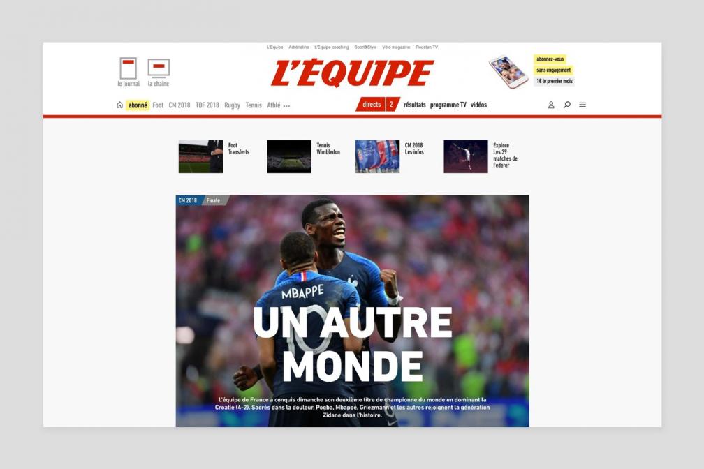 ACPM : plus de 7,3 milliards de visites en France en juin, L&rsquo;Équipe reste la première marque média d&rsquo;information