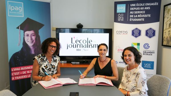 L&rsquo;IPAG et l&rsquo;École du Journalisme de Nice nouent un partenariat pédagogique