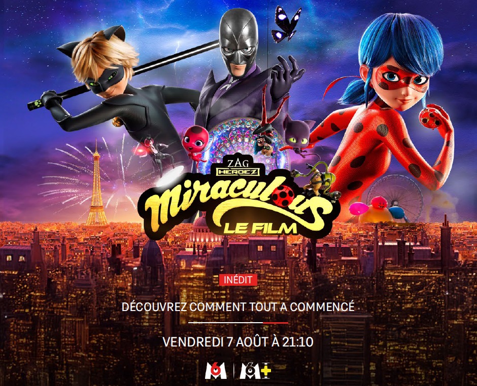 M6 diffusera pour la première fois en clair « Miraculous – Le Film »