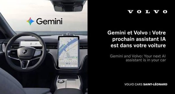 Volvo et Google accélèrent sur l&rsquo;IA : Gemini arrive dans les voitures de la marque suédoise