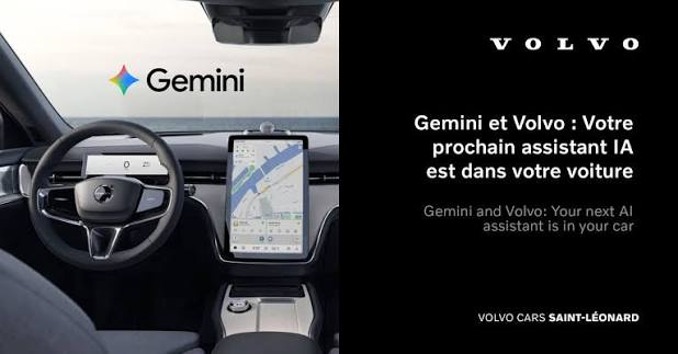 Volvo et Google accélèrent sur l&rsquo;IA : Gemini arrive dans les voitures de la marque suédoise