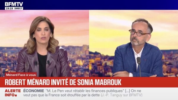 Robert Ménard devient chroniqueur dominical de Sonia Mabrouk sur BFMTV