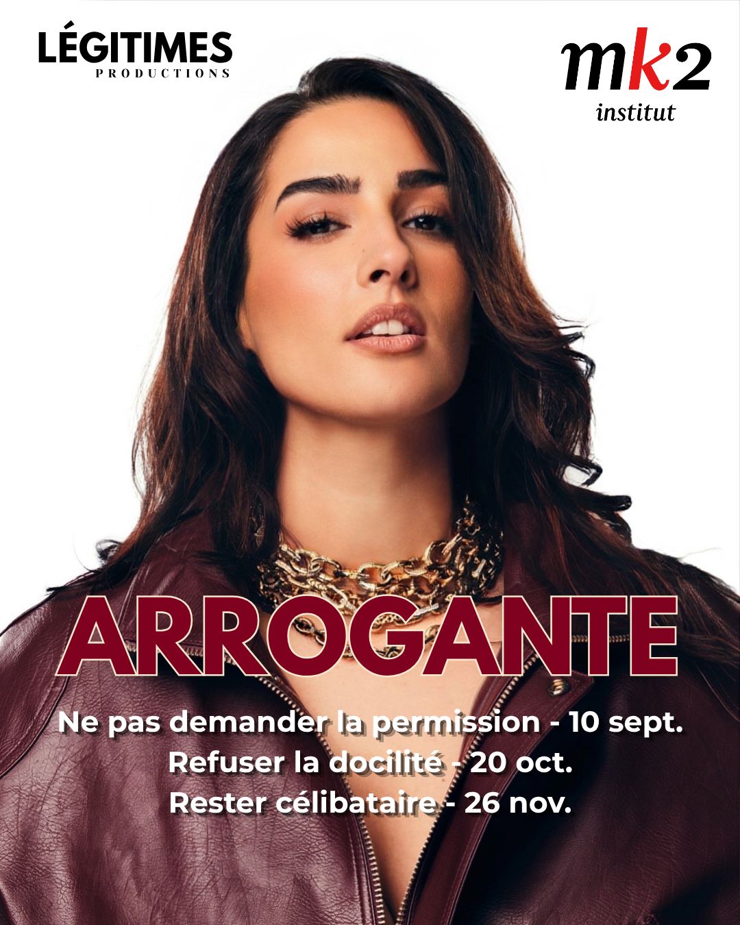 Nesrine Slaoui lance « Arrogante », trois soirées pour déconstruire les injonctions faites aux femmes