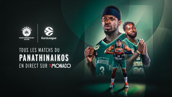 TVMonaco diffusera gratuitement tous les matchs du Panathinaïkos en EuroLeague