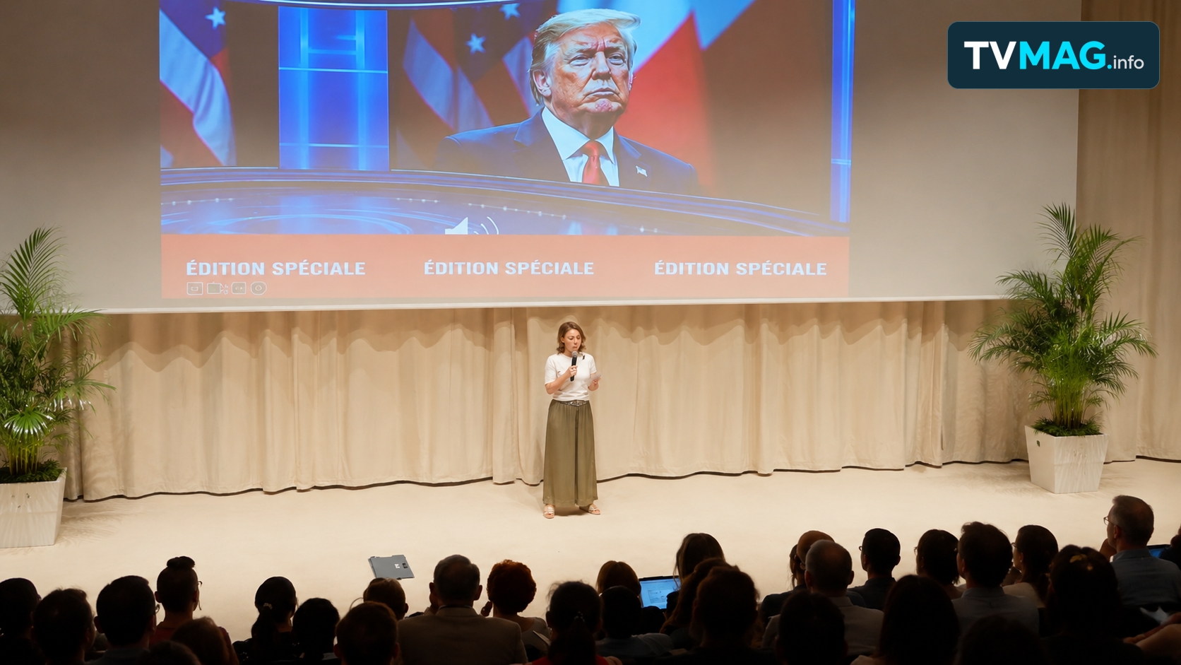 Céline Pitelet lance une conférence inspirée de son expérience en chaîne info