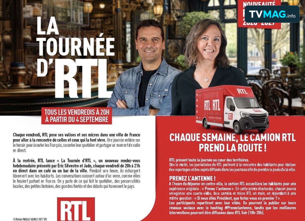 RTL : Éric Silvestre et Jade récupèrent l&rsquo;émission initialement promise à Hugues Pouchol