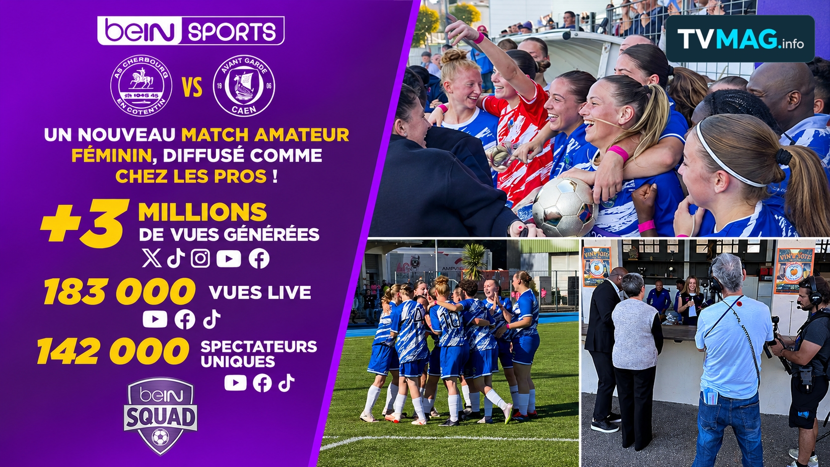 beIN SPORTS mise sur le football amateur féminin avec l’opération « beIN SQUAD »